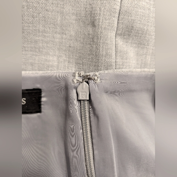 Talbots Light Gray Grey Pencil Skirt Career Office Business Workwear Size 12 - Picture 4 of 7